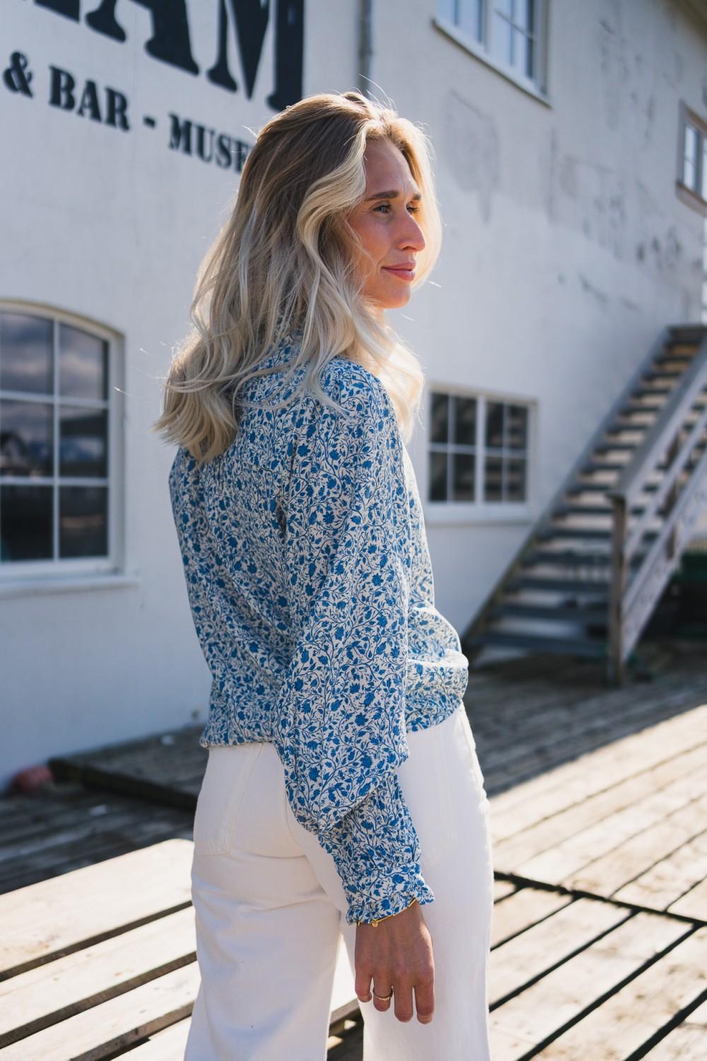 RAUS ASTRID SHIRT HARBOR FLOWERS - Bilde 2