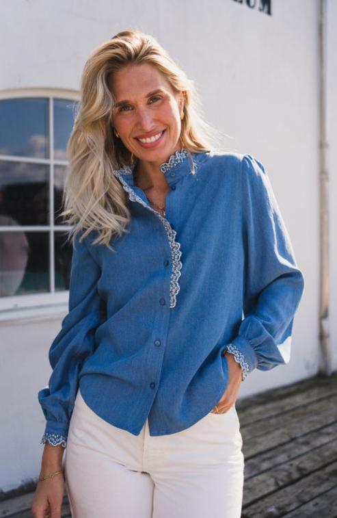 RAUS PERNILLA SHIRT MID BLUE