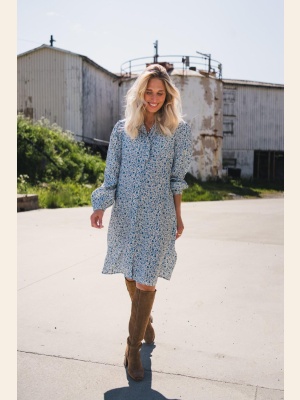 RAUS GRY ASTRID SHIRT DRESS HARBOR FLOWER