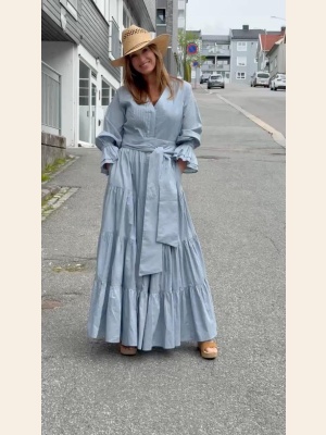 COCO COTTON DRESS BREEZY BLUE