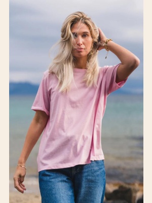 RAUSLINN LOGO TEE LILAC