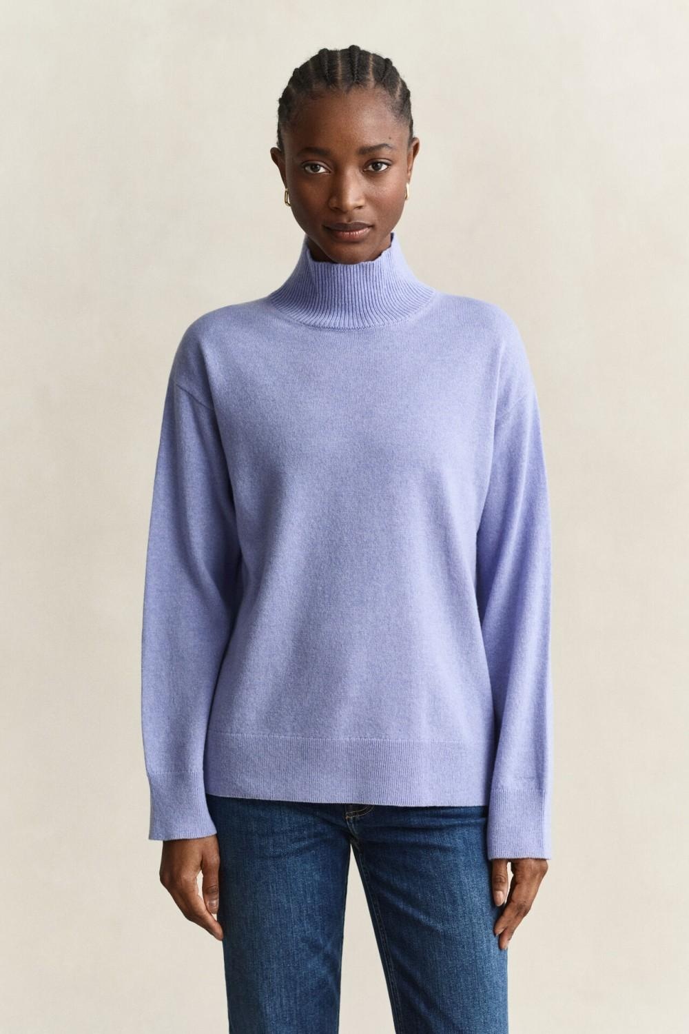 SUPERFINE LAMBWOOL MOCKNECK