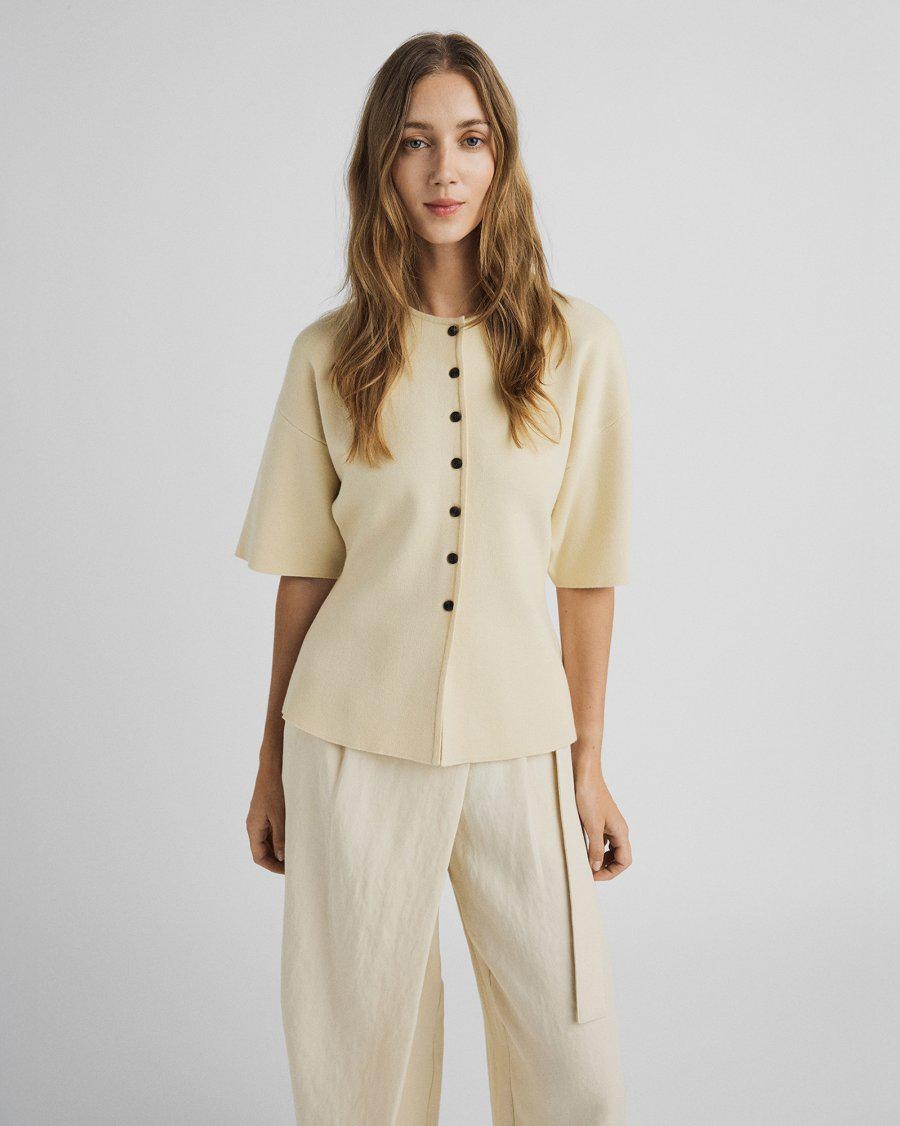 MSCHMIRIELLE EAST 2/4 CARDIGAN SAND