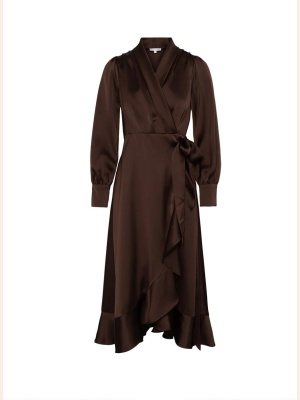 IZA MIDI DRESS ESPRESSO