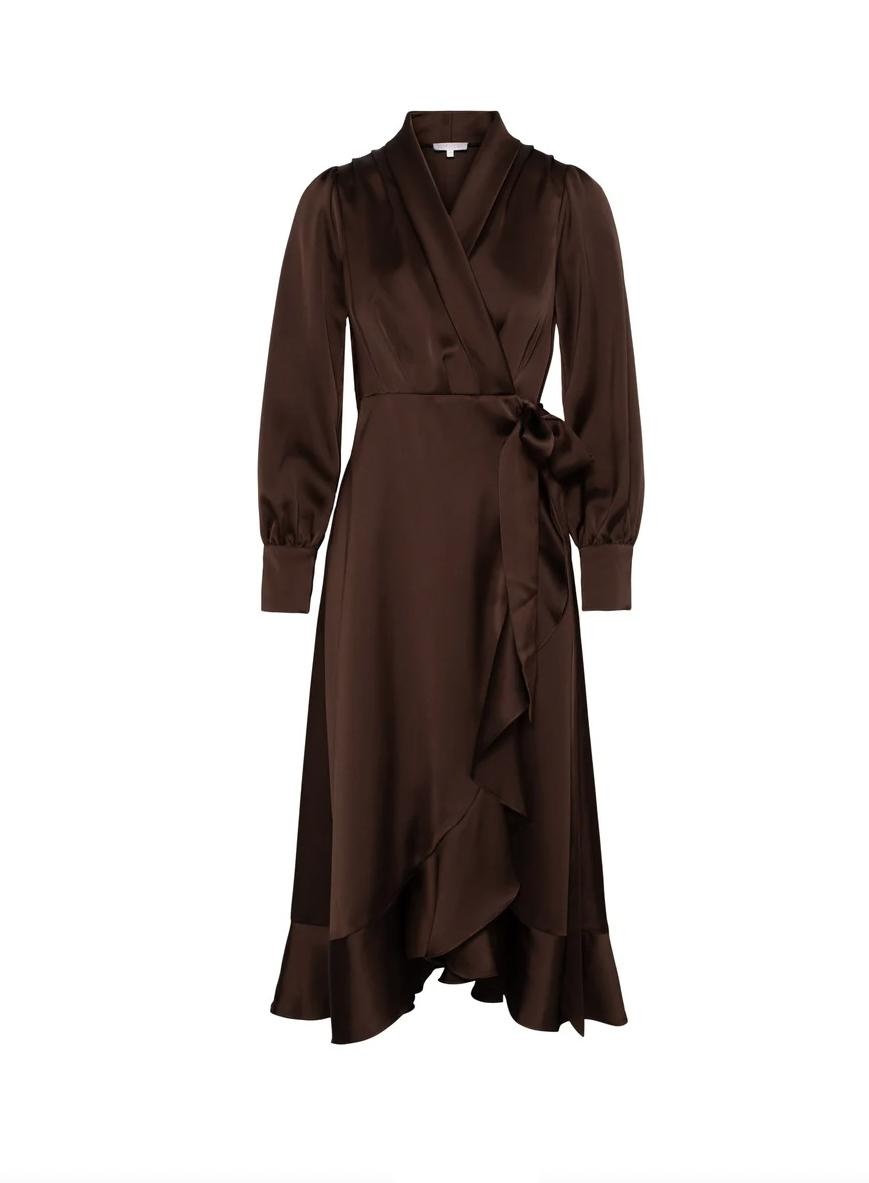 IZA MIDI DRESS ESPRESSO
