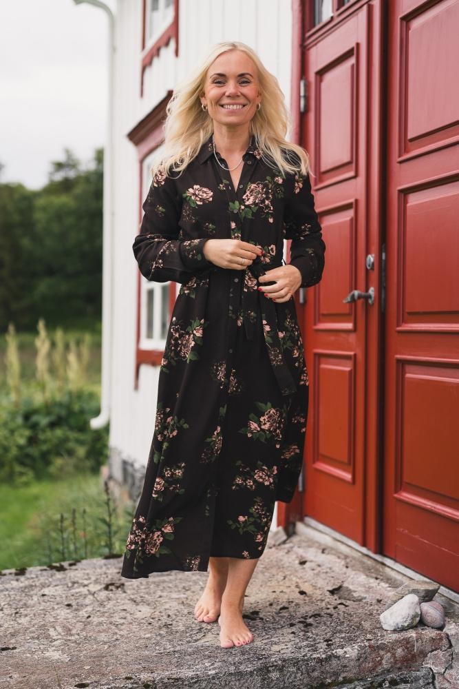 RAUSIRENE SHIRT DRESS AOP