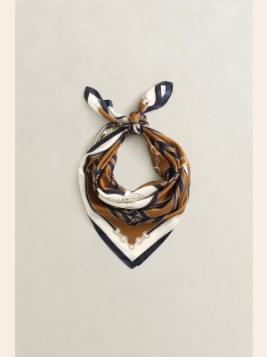 CHAIN PRINT SILK SCARF