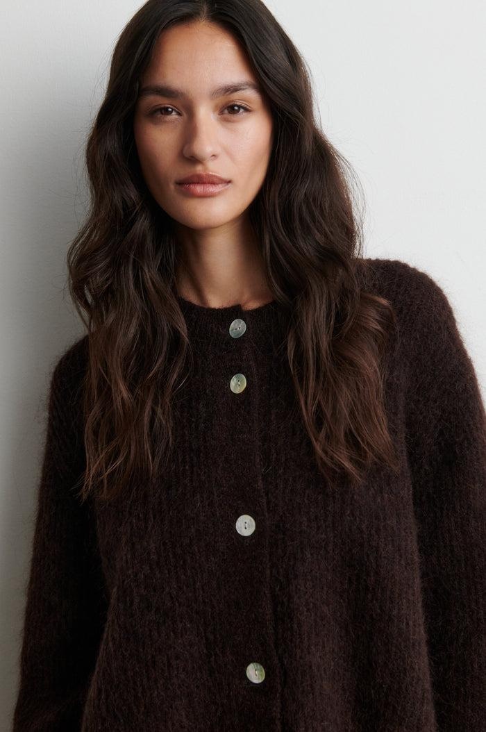 ANDREA KNIT RIB LS CARDIGAN - Bilde 2