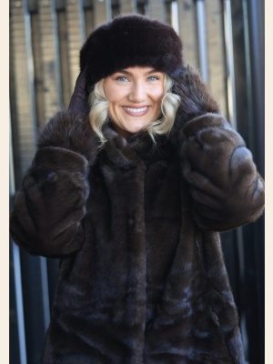 ICONIC COAT COCOA ONESIZE
