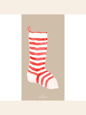 SERVIETT 10X20 JULESOKK 16 PK
