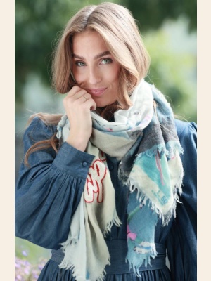 ALPINE CHALET SCARF 100X80 CM