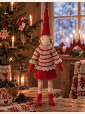 PIXY SIZE 2 GIRL STRIPED KNITTED SWEATER