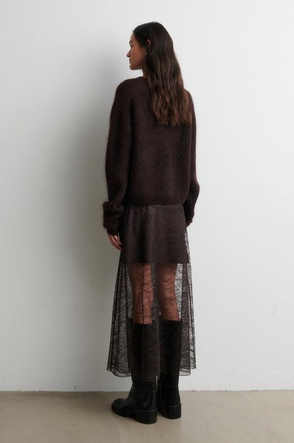 ANDREA KNIT RIB LS CARDIGAN - Bilde 3
