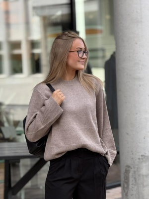 ALPHA KNIT O-NECK