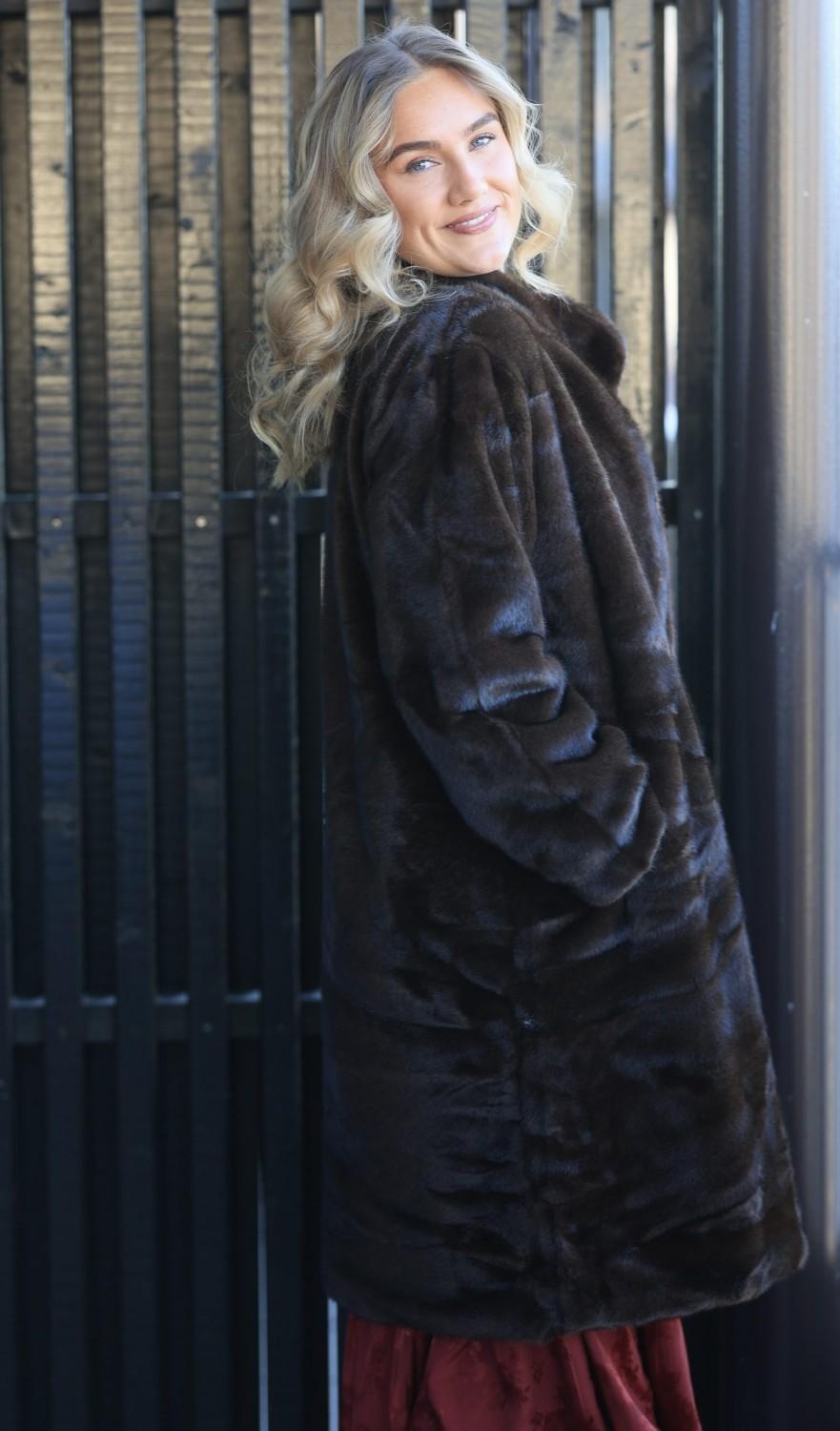 ICONIC COAT COCOA ONESIZE - Bilde 3