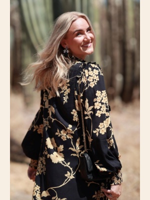 MIDNIGHT MUSE DRESS SILENT GARDEN
