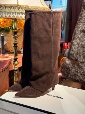 LUCA BROWN SUEDE BOOTS